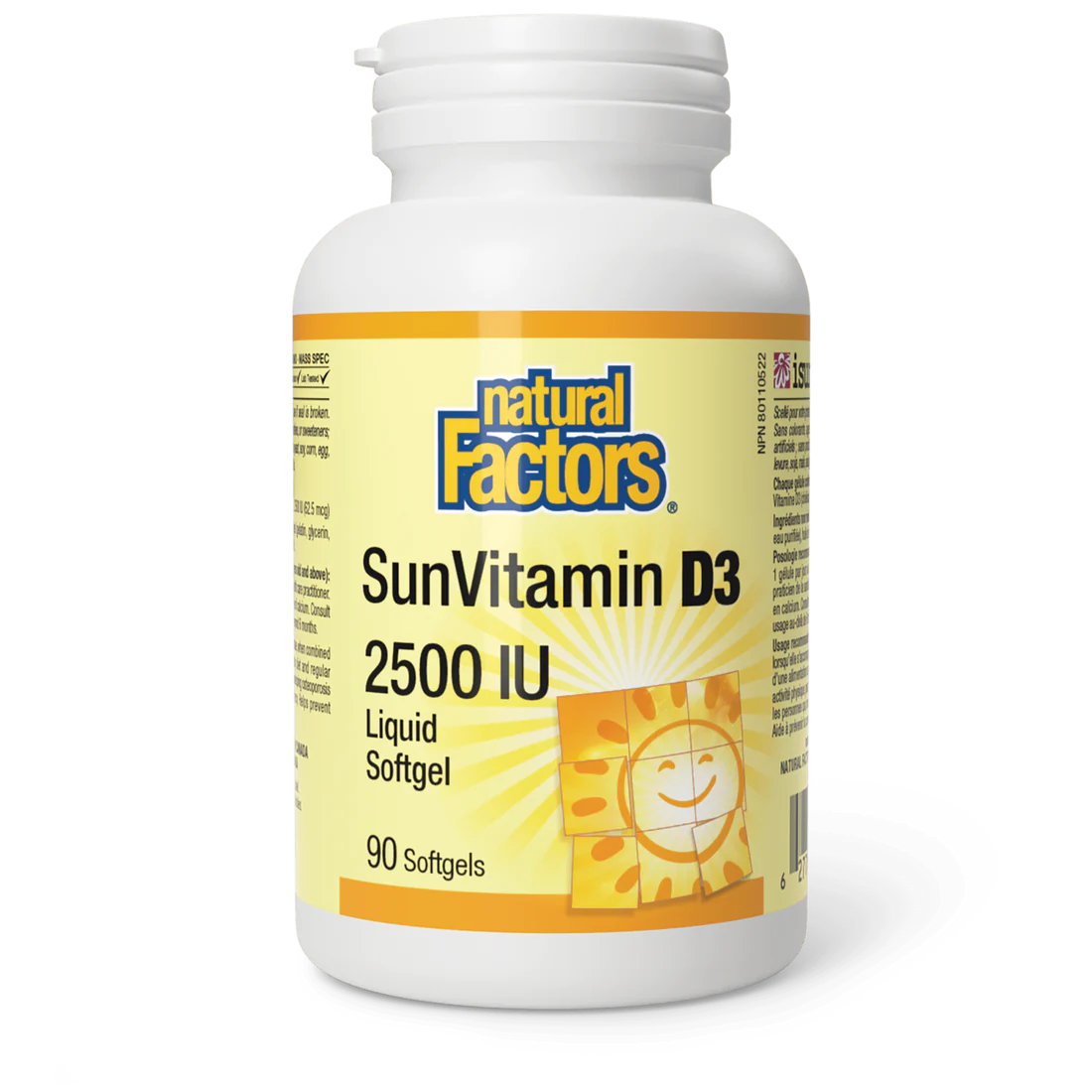 Natural Factors SunVitamin D3 2500IU 
