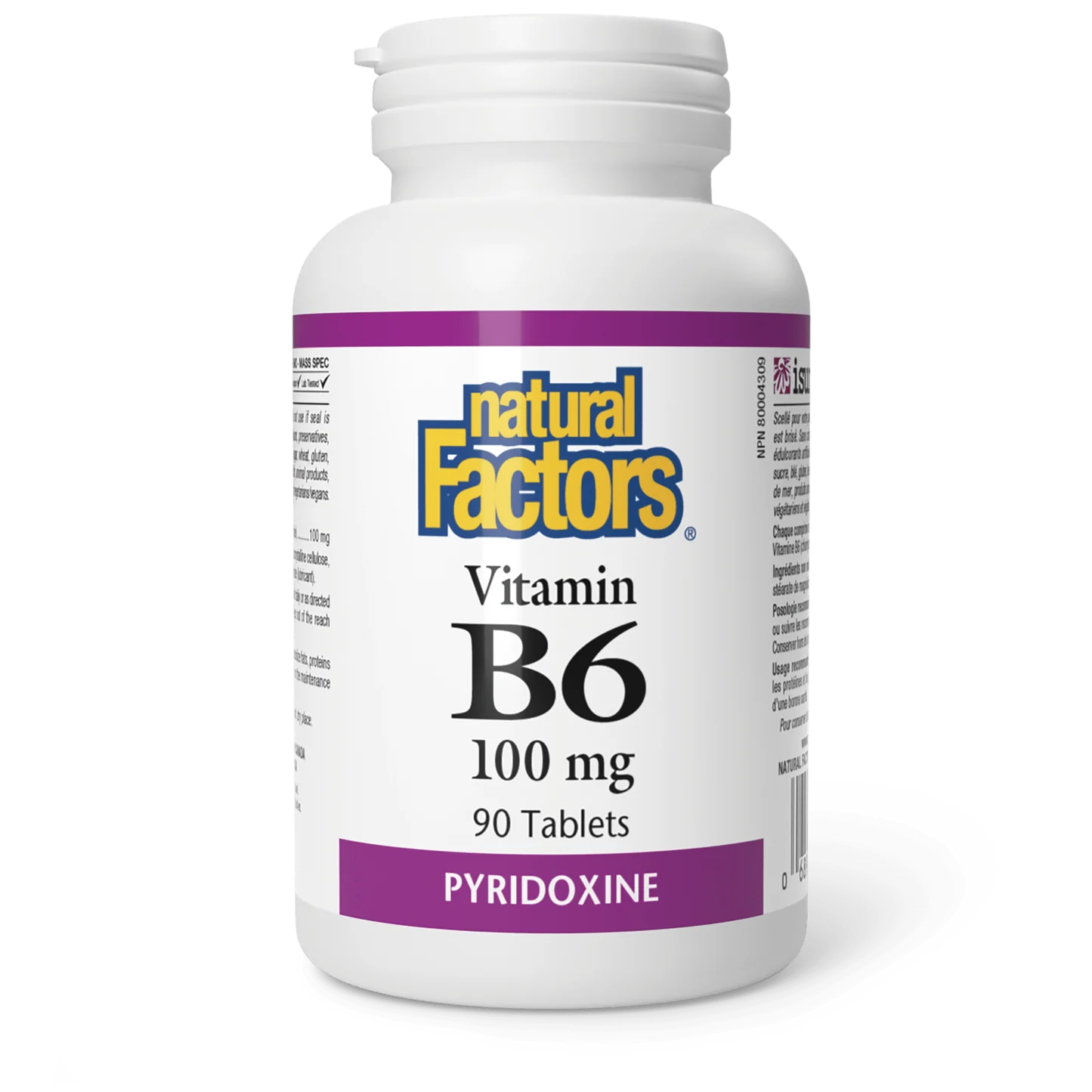 Natural Factors Vitamin B6 100mg (90 tablets)