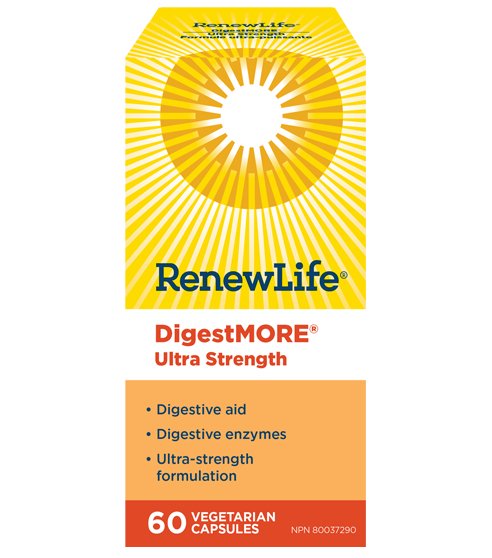 Renew Life DigestMORE Ultra Strength (60 Vegetarian Capsules)