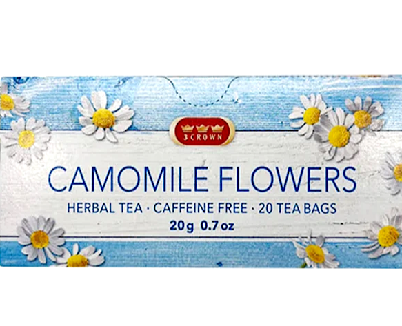 3 Crown Camomile Flowers Herbal Tea (20 tea bags)