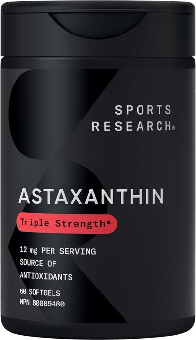 Sports Research Triple Strength Astaxanthin (60 softgels)