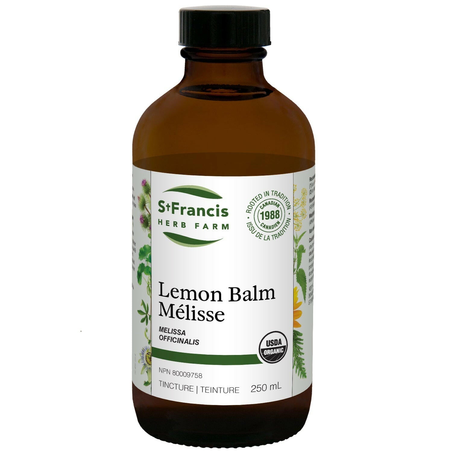 St Francis Lemon Balm Tincture (50mL/100mL/250mL)