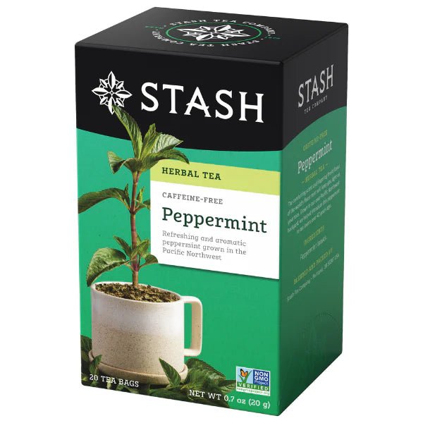 Stash Peppermint Herbal Tea (20 tea bags) - Caffeine Free