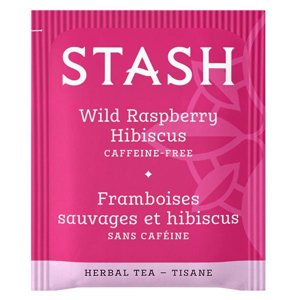 Stash Wild Raspberry Hibiscus Herbal Tea (20 tea bags) - Caffeine Free