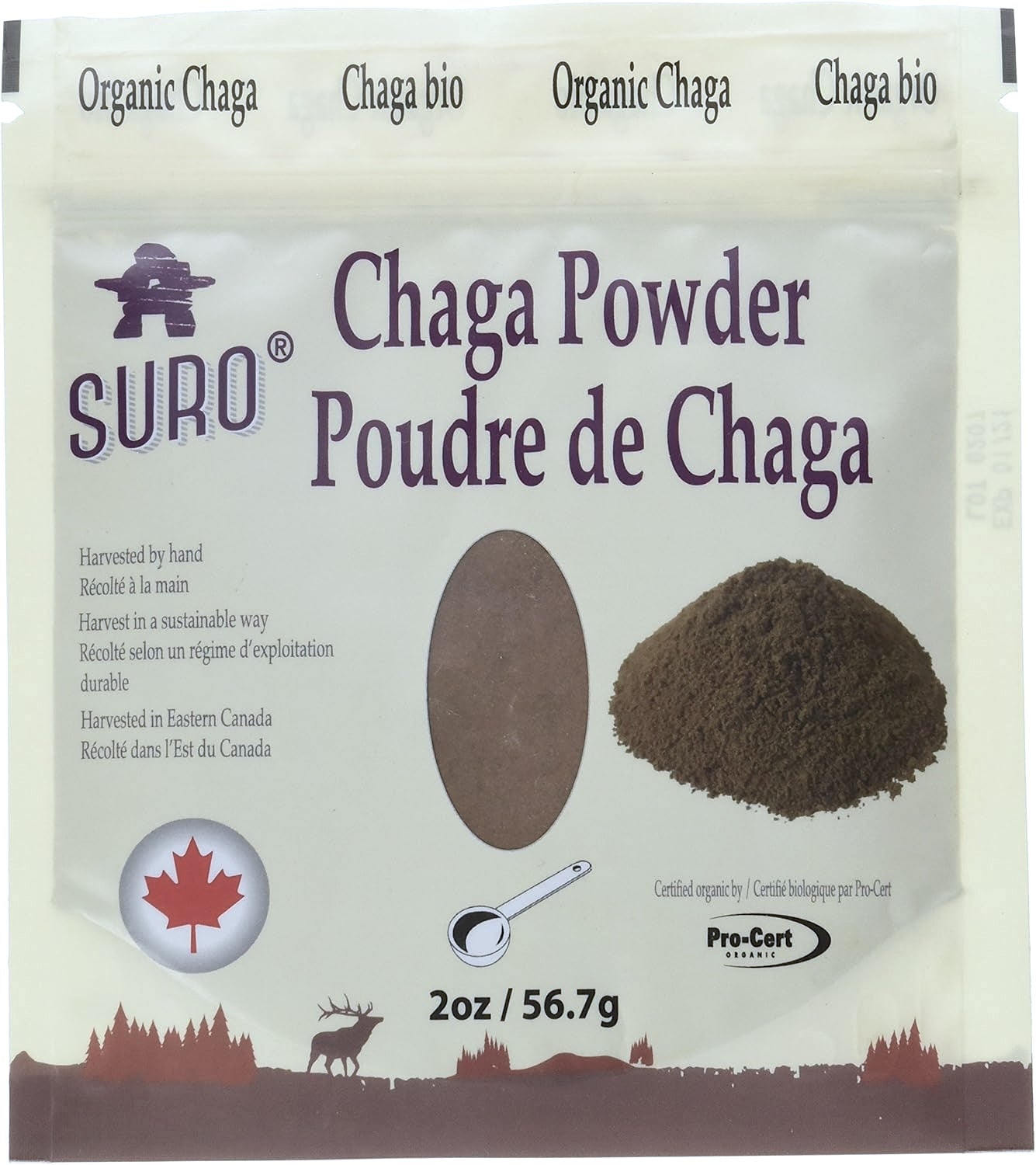 SURO Canadian Organic Chaga Powder (56.7 g)