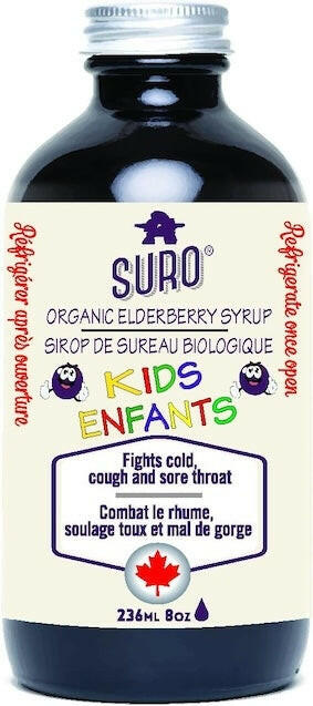 Suro Organic Elderberry Syrup for Kids (236mL)