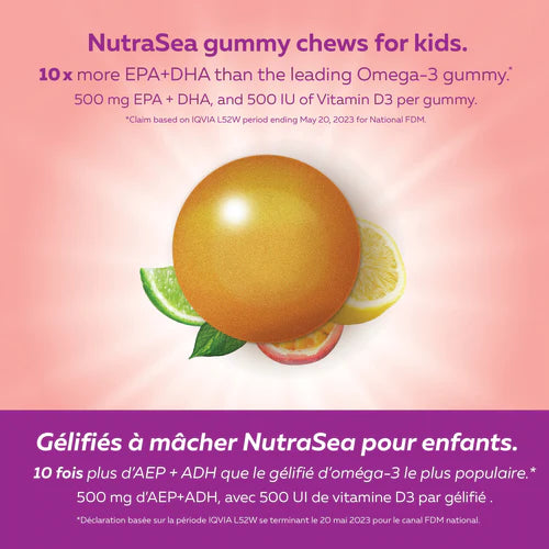 NutraSea Omega-3 Kids Gummy Chews (30 gummies)
