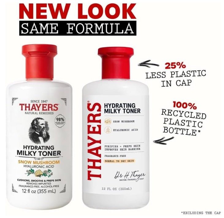 Thayers Milky Face Toner, With Hyaluronic Acid and Snow Mushroom (355 mL)