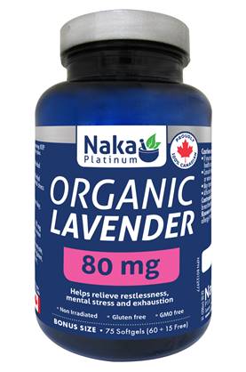 Naka Organic Lavender 80 mg (75 softgels)