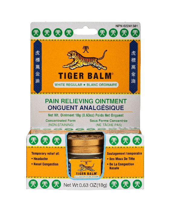 Tiger Balm Pain Relieving Ointment, White (18 g)