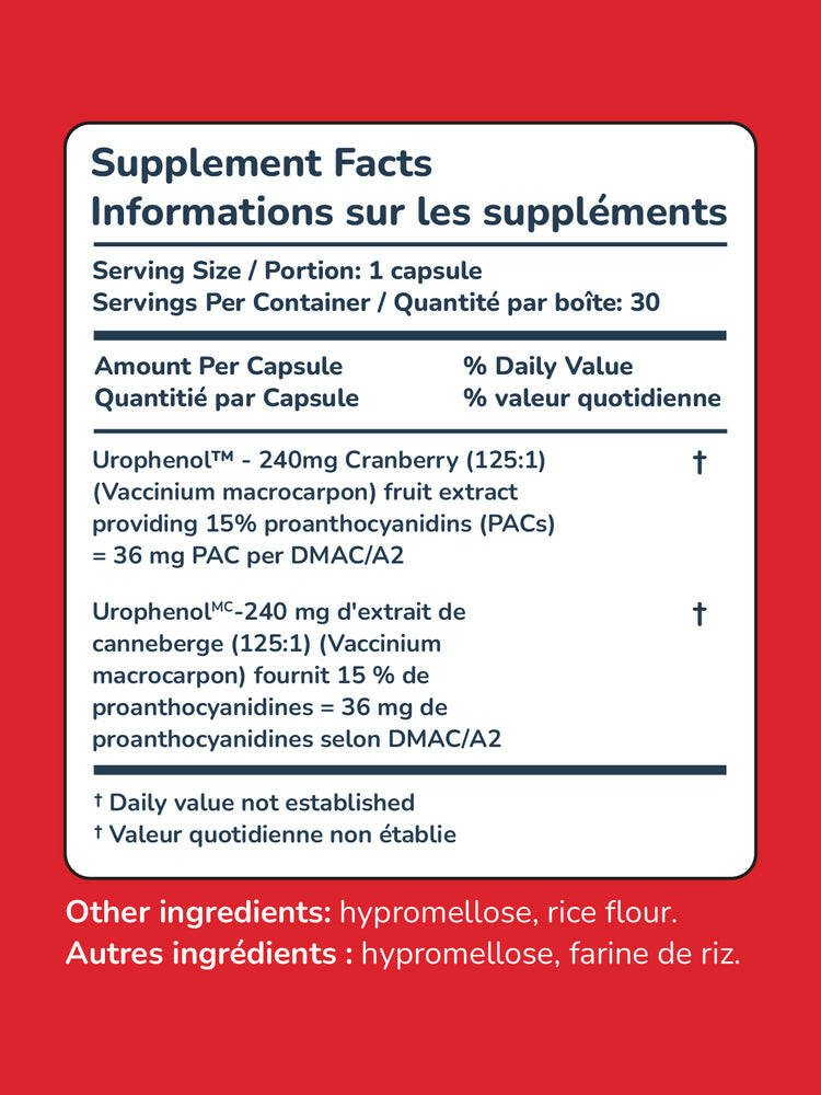 Utiva Cranberry PACs (30 Vcaps)