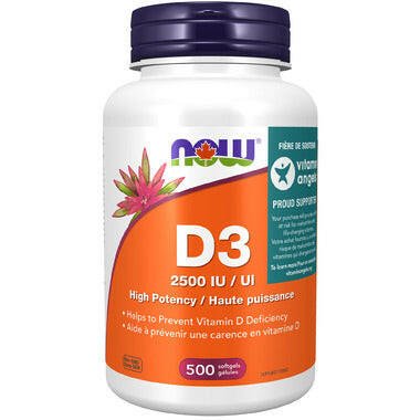 Vit D - 3 2,500 IU (90's | 180's | 500 softgels)