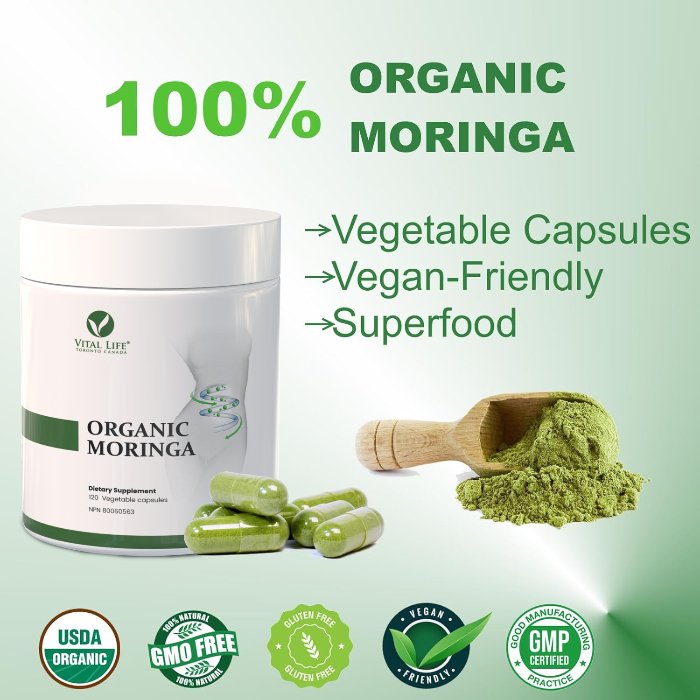 Vital Life Organic Moringa (120 vcaps)