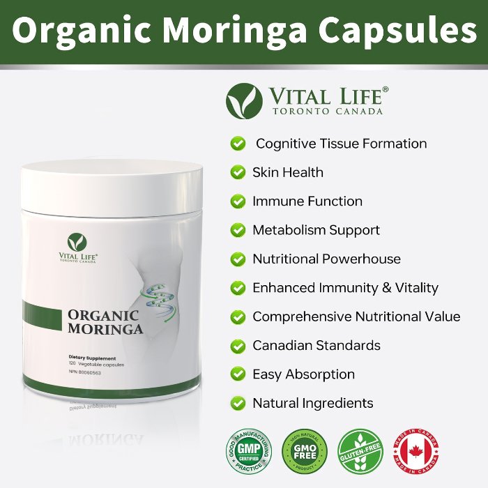 Vital Life Organic Moringa (120 vcaps)