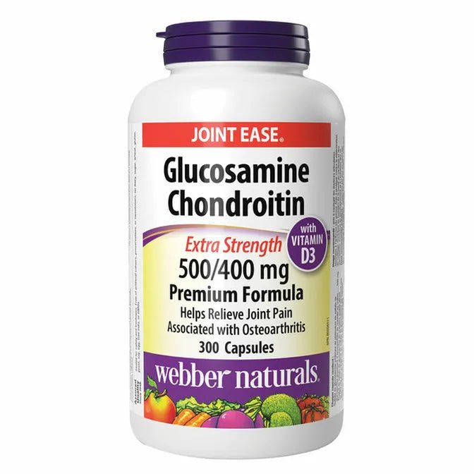 Webber Naturals Glucosamine Chondroitin Sulfate, Extra - strength (300 Capsules)