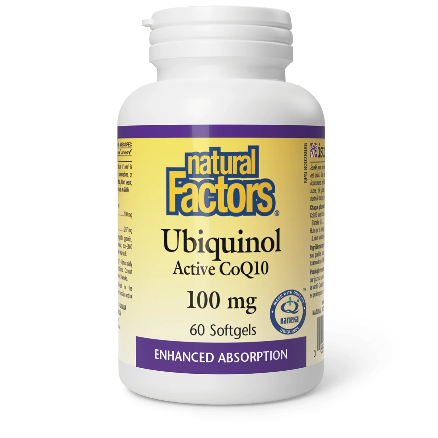 Natural Factors Ubiquinol Active CoQ10 100 mg 
