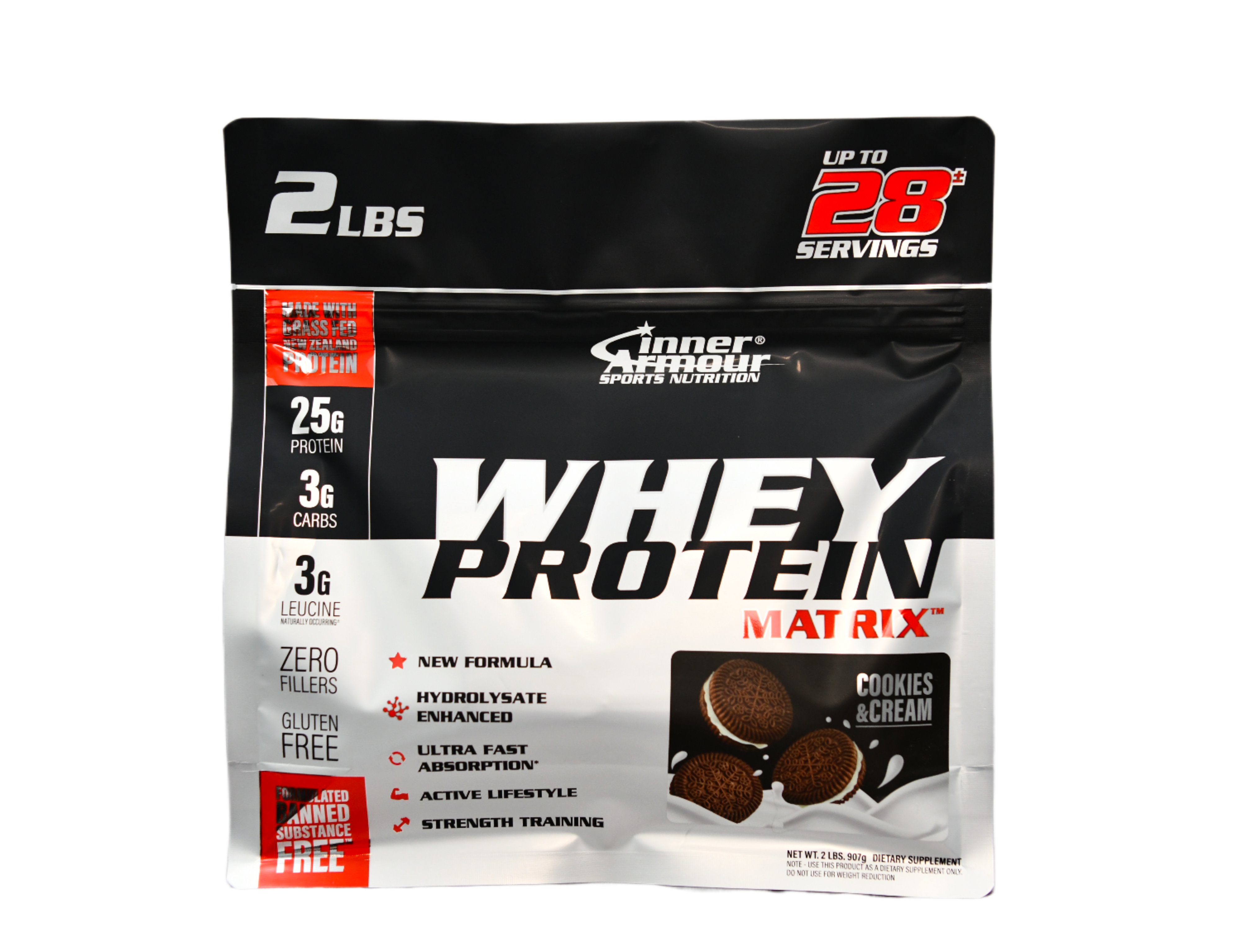 Inner armour Whey Protein Matrix in bag - chocolate|Vanilla|Cookie&Cream (2 lbs)