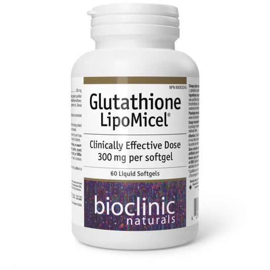 BioClinic Naturals L-Glutathione LipoMicel 300mg (60 softgels)