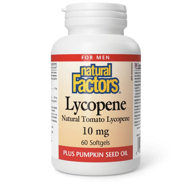Natural factors Lycopene 10 mg (60 softgels)
