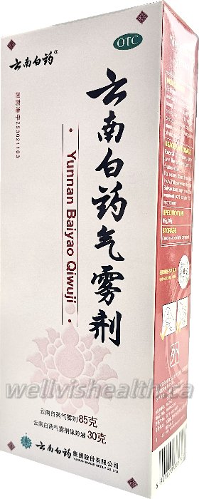 Yunnan Baiyao Qiwuji 云南白药气雾剂 (85g)