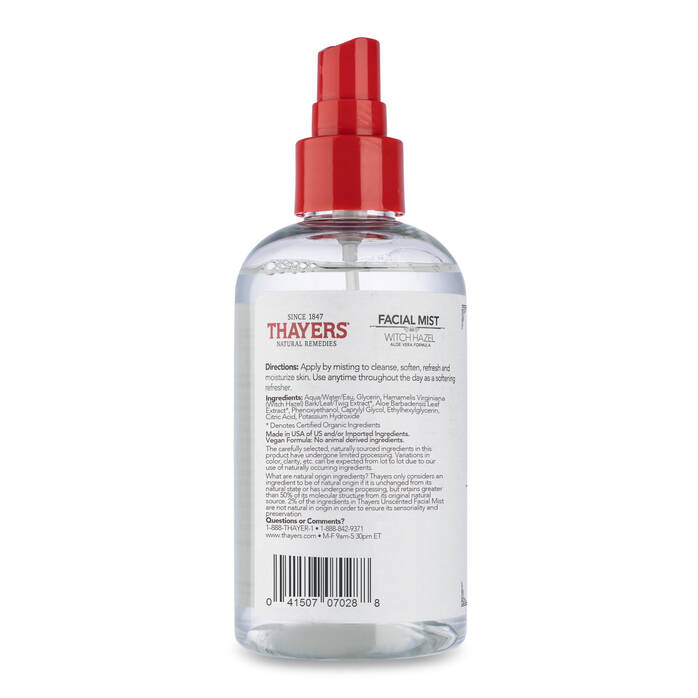 Thayers Alcohol Free Witch Hazel Facial Mist - Unscented (237 mL)