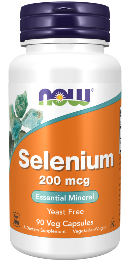 NOW Selenium 200 mcg (90 | 180 Vcaps)