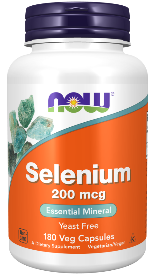 NOW Selenium 200 mcg (90 | 180 Vcaps)