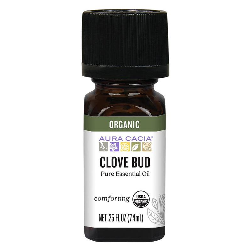 Aura Cacia Organic Clove Bud Essential Oil (7.4 mL)
