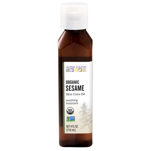 Aura Cacia Organic Sesame Skin Care Oil (118 mL)