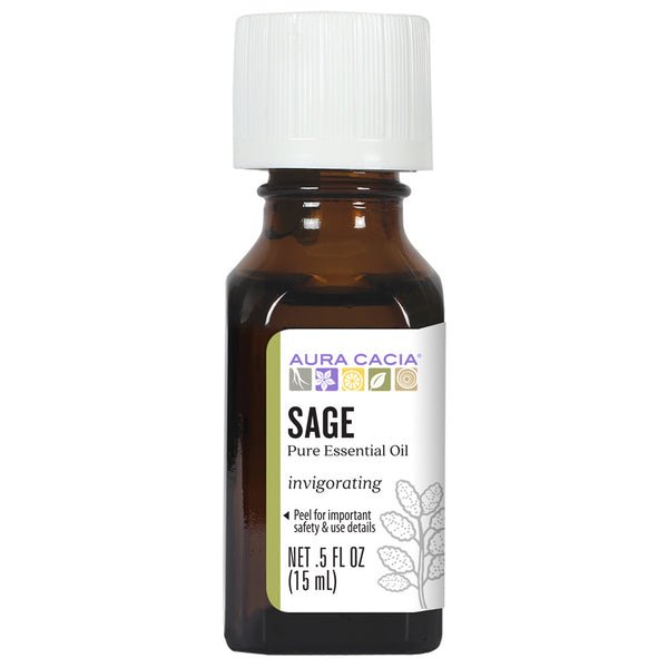 Aura Cacia Sage Essential Oil (15 mL)