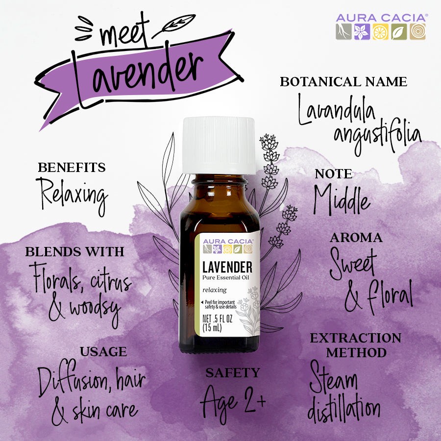 Aura Cacia Lavender Essential Oil (15 mL)
