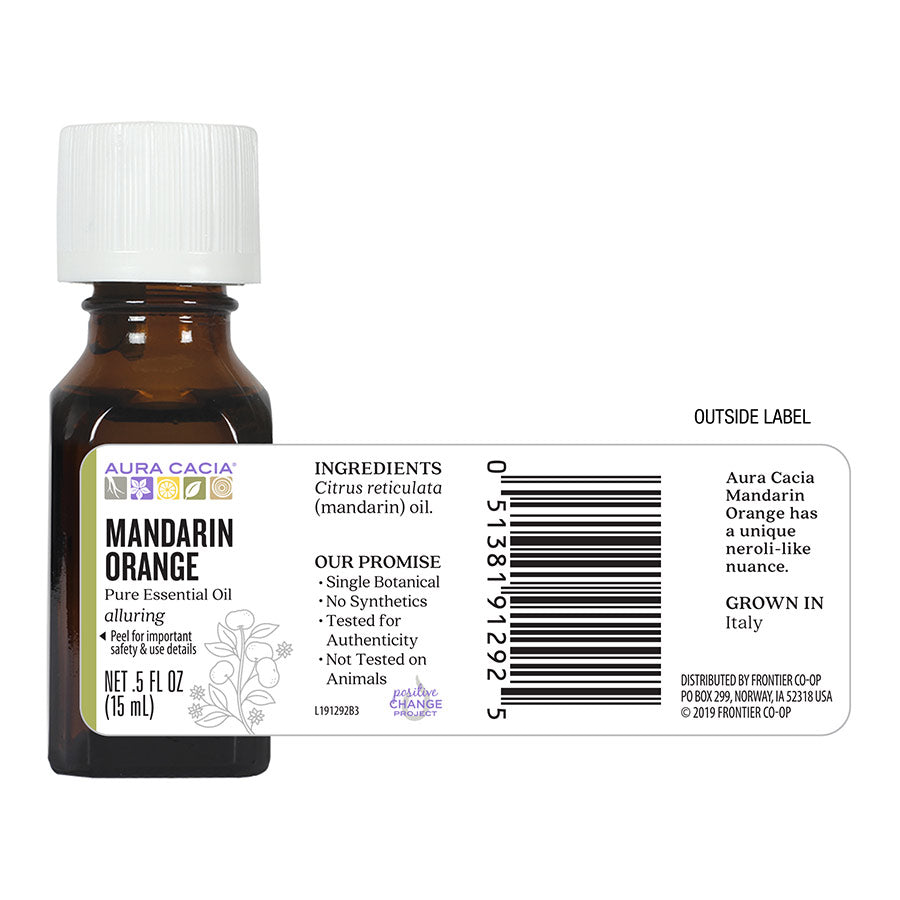 Aura Cacia Mandarin Orange Essential Oil (15 mL)