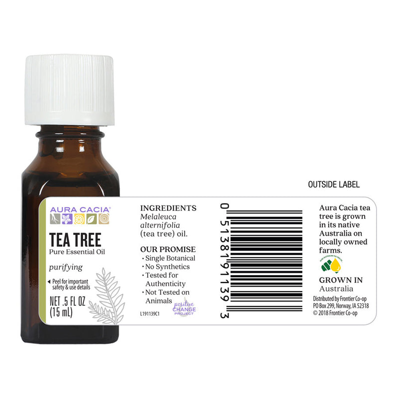 Aura Cacia Tea Tree Essential Oil (15 mL)
