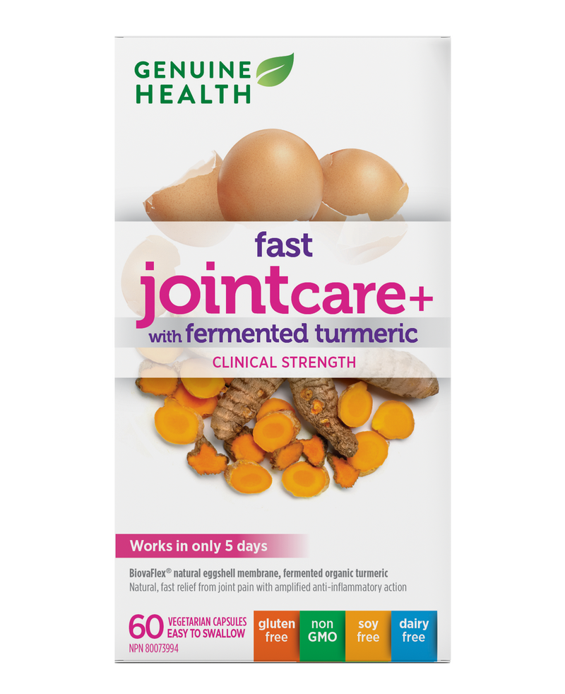 Genuine Health fast joint care fermented turmeric (60 Vegetarian Capsules)