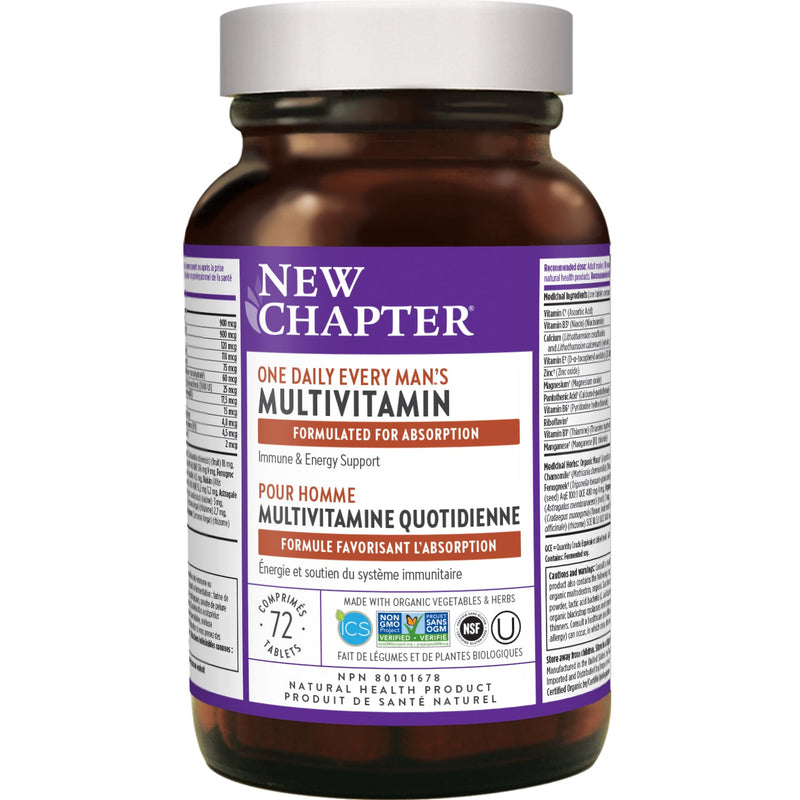 New Chapter Every Man's One Daily Multivitamins (72 tablets)