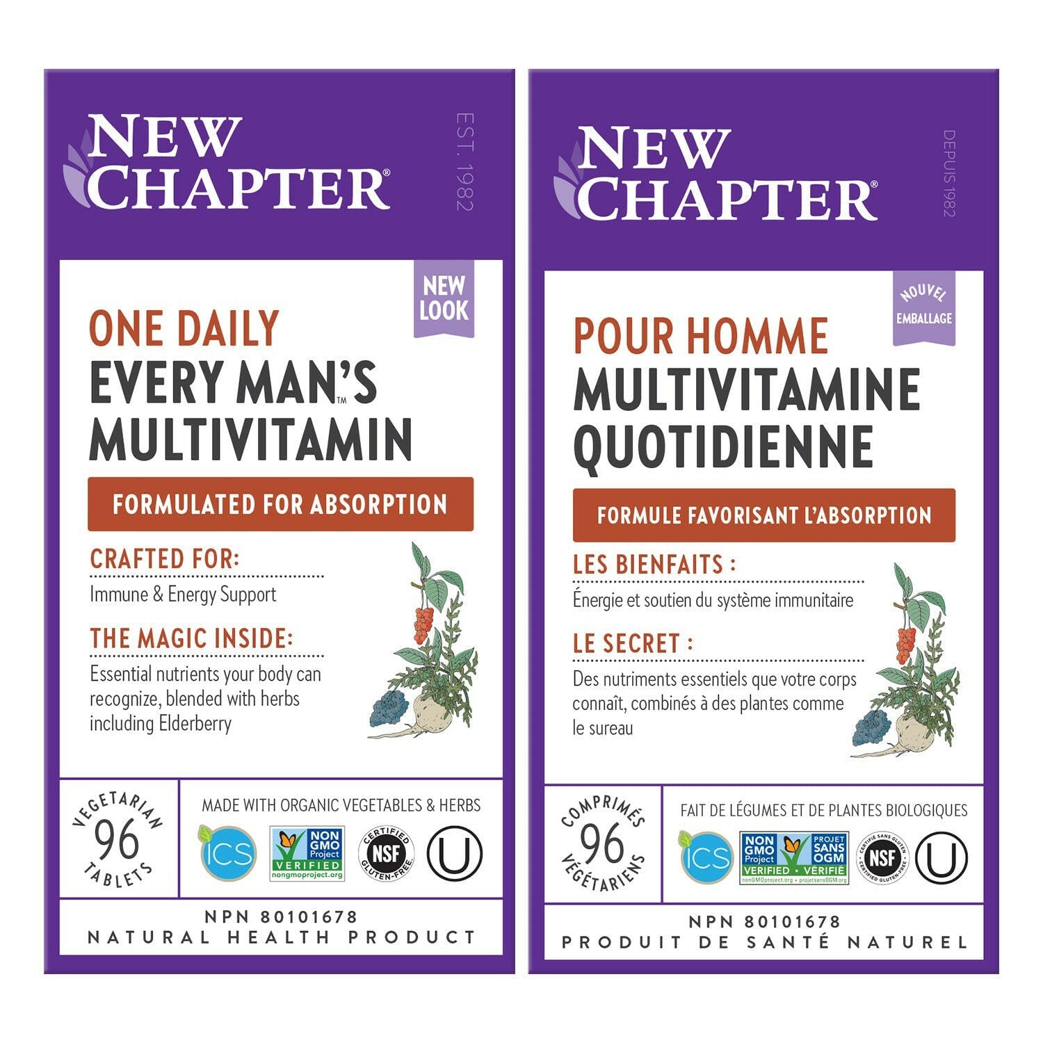 New Chapter 每個男人每日一顆複合維生素（96 片）