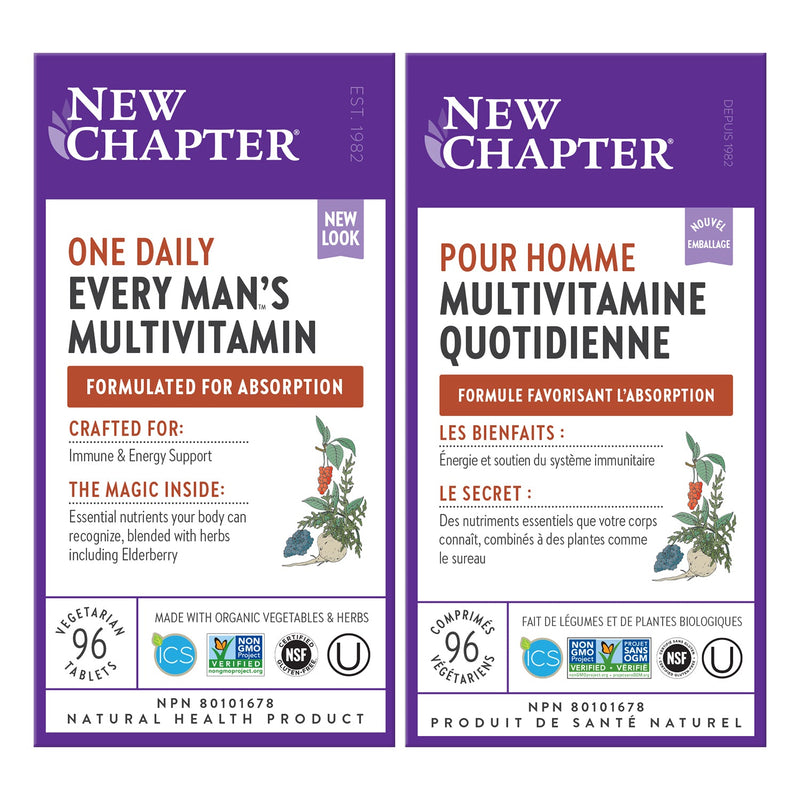 New Chapter Every Man's One Daily Multivitamins (72 tablets)