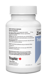 Trophic Zinc Chelazome 30 mg (60 vcaps)