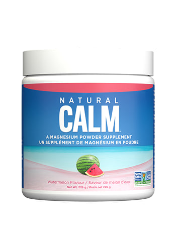 Natural Calm Magnesium Citrate Powder – watermelon – 8 oz (226g)