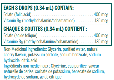 Genestra Bio Folic Acid + B12 Liquid (30 mL)