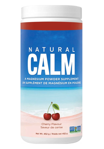 Natural Calm Magnesium Citrate Powder – Cherry Flavour – 16 oz. (452g)
