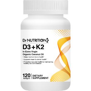 Dr Nutrition 360 Vitamin D3+K2 (120 Softgels)
