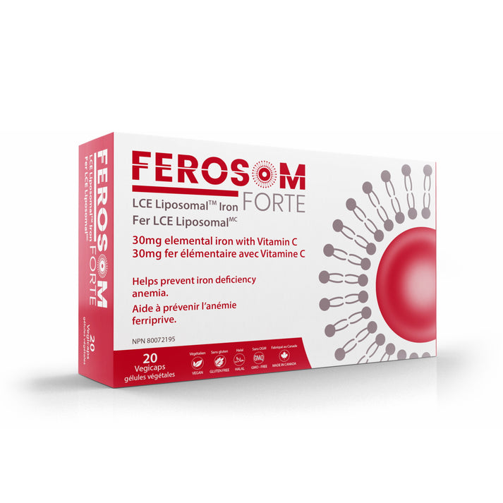 Ferosom Forte LCE Liposomal Iron Supplement (20 Capsules)