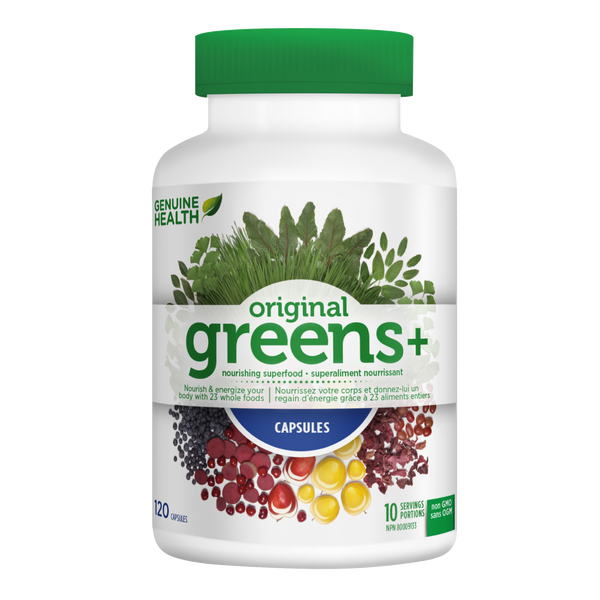 Genuine Health original greens+ (120 capsules)