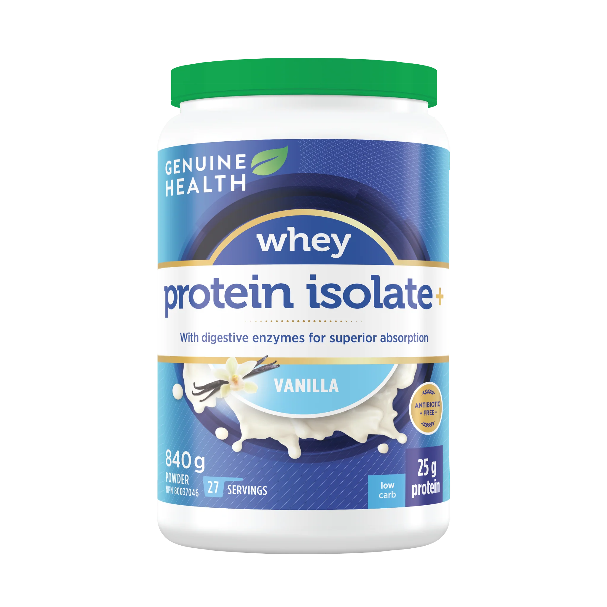 Genuine Health Whey Protein Isolate vanilla (840g)