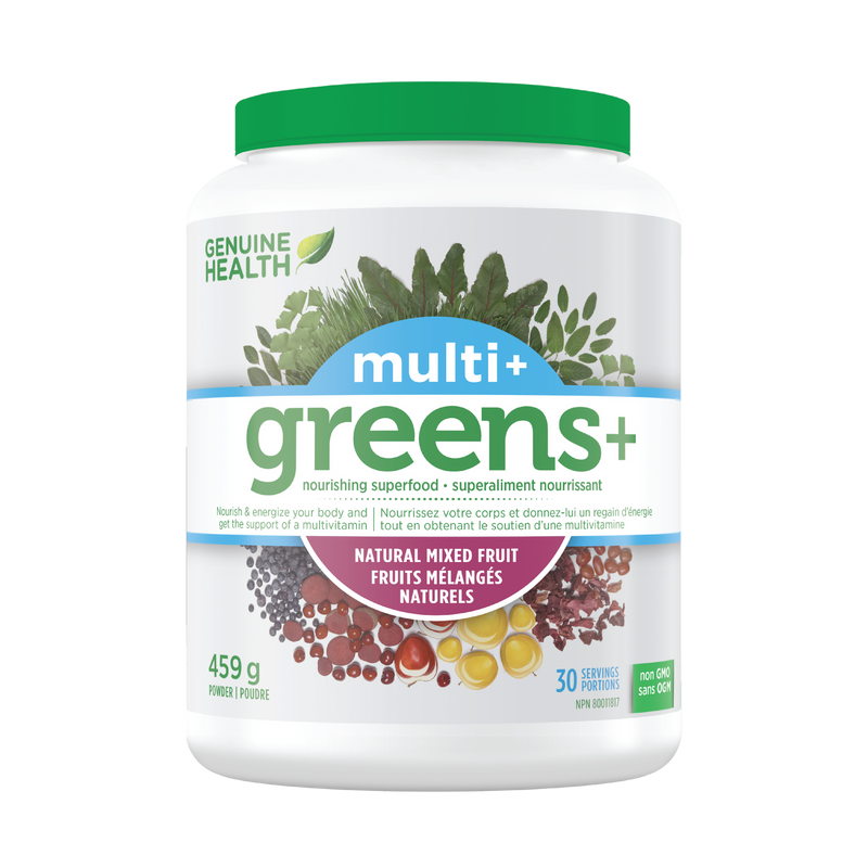 Genuine Health greens+ multi+ mixed fruit (459 g)