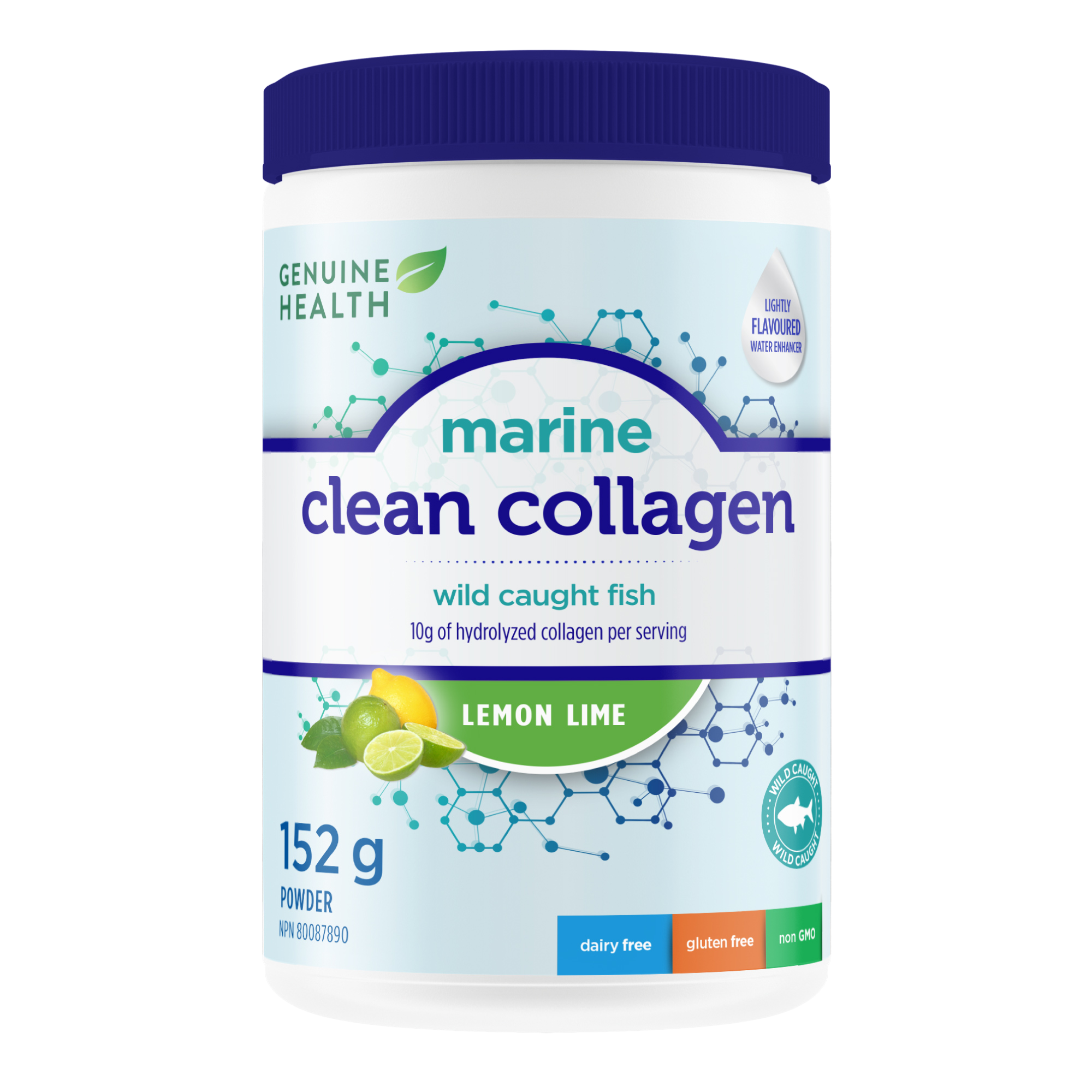 Genuine Health marine collagen lemon lime (152 g)