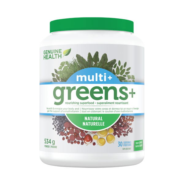 Genuine Health greens+ multi+ natural (534 g)