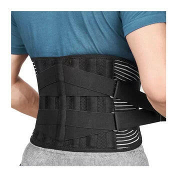 Lower Back Brace and Support Belt for Men and Women Adjustable Compression  Band with 3 Bones for Pain Relief