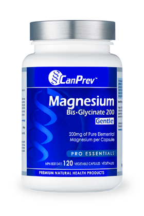 CanPrev Magnesium Bis-Glycinate 200 Gentle (120/240 Vegetable Capsules)